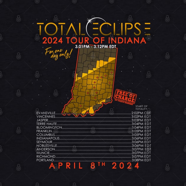 Total Solar Eclipse 2024 Tour of Indiana by NerdShizzle